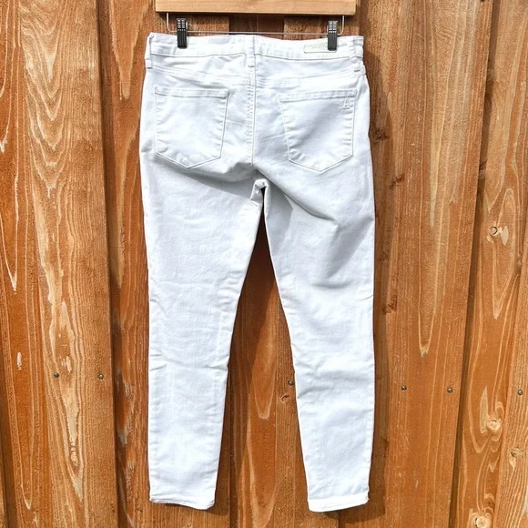 Articles Of Society Crisp White Skinny Ankle Jeans Designer Denim Size 29 - Picture 3 of 8